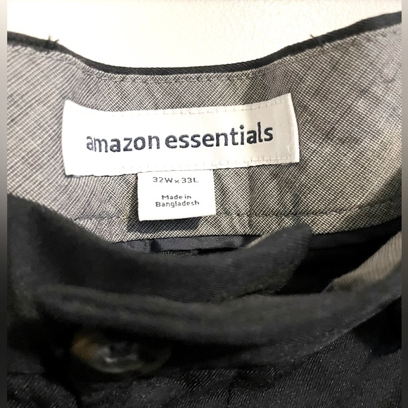 Ex 32Wx33L Amazon Essentials Mens Expandable Waist Classic-fit Flat-Front pant - Picture 6 of 6
